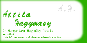 attila hagymasy business card
