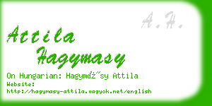 attila hagymasy business card